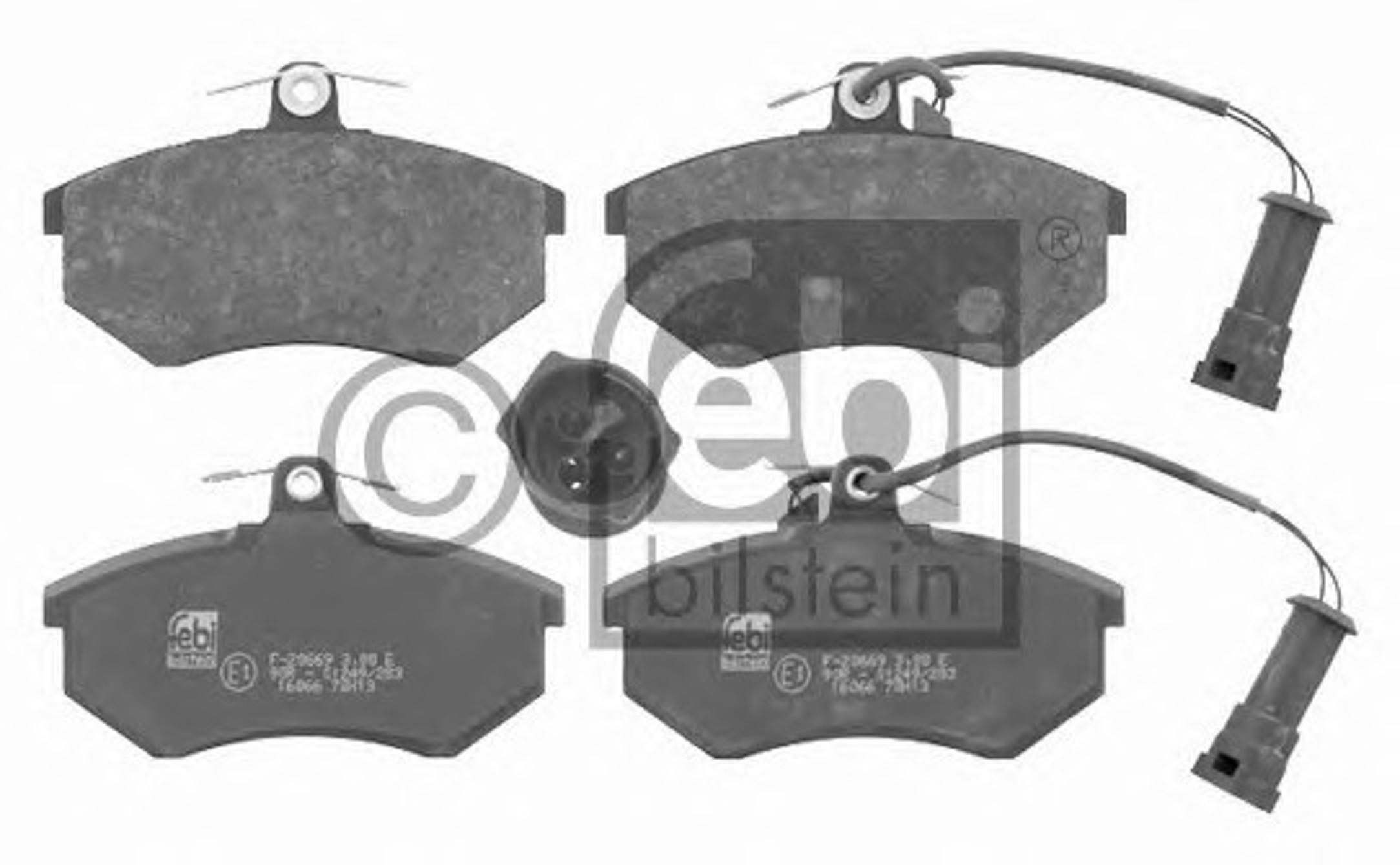 Комплект тормозных колодок дисковый тормоз FEBI BILSTEIN 16066