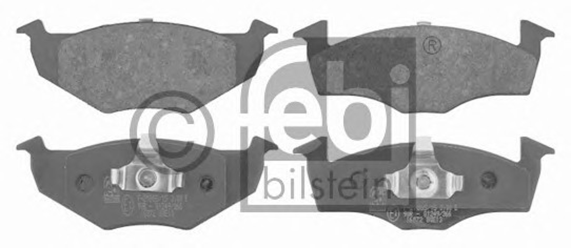 Комплект тормозных колодок дисковый тормоз FEBI BILSTEIN 16072