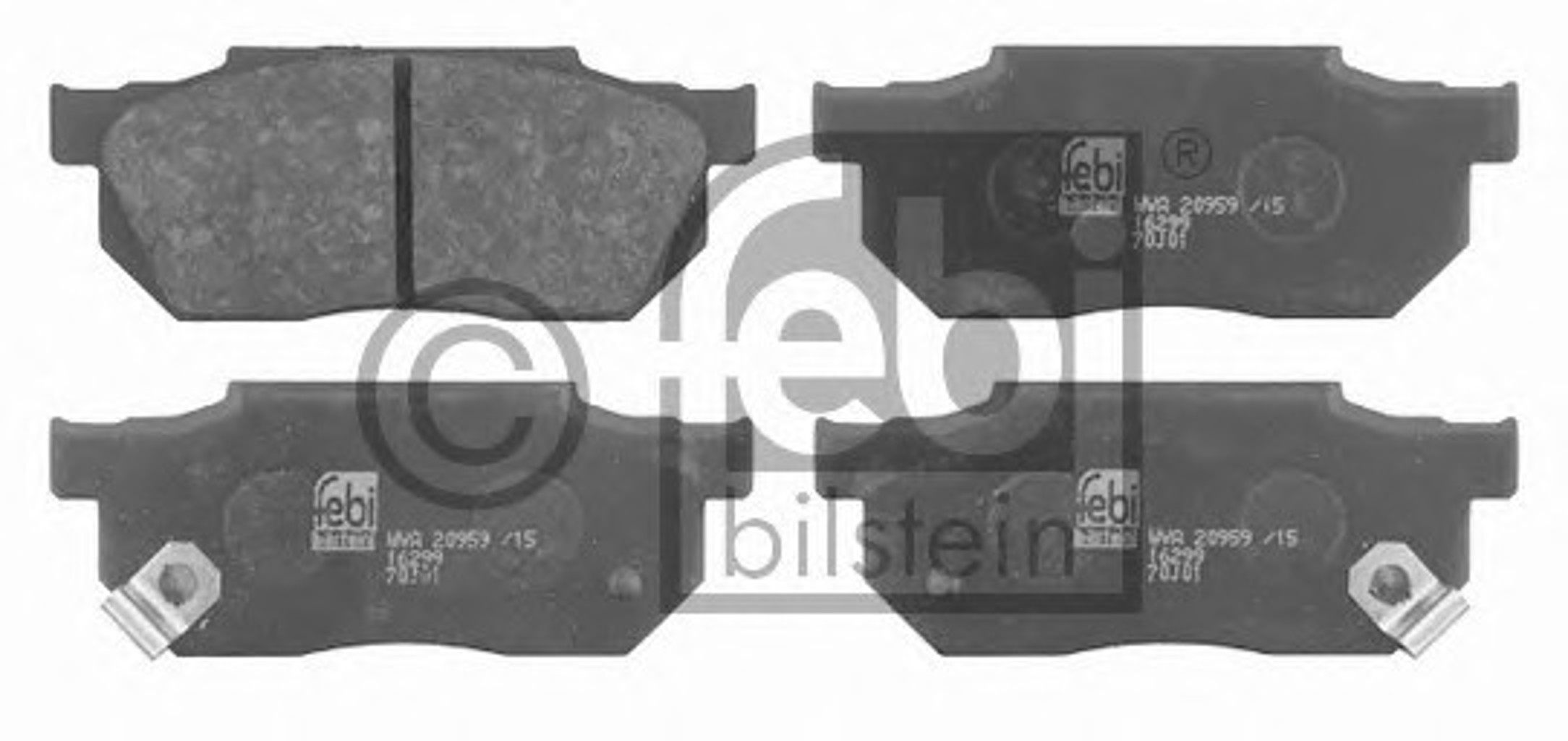 Колодки тормозные дисковые FEBI BILSTEIN 16299