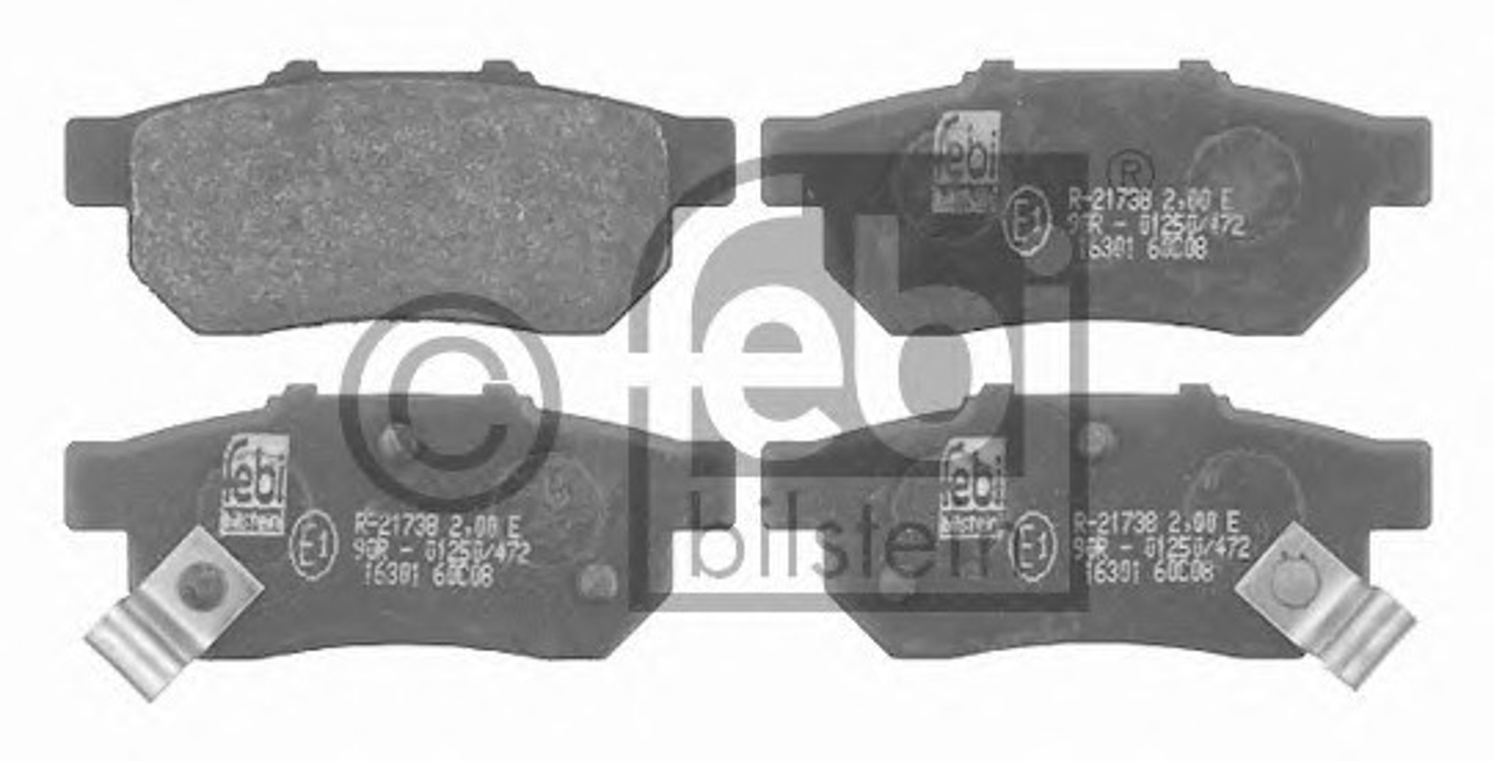 Комплект тормозных колодок дисковый тормоз FEBI BILSTEIN 16301