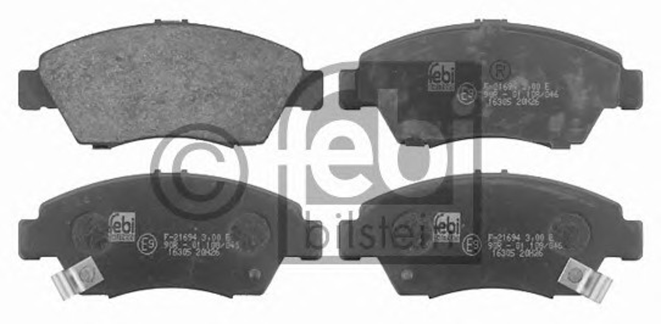 Комплект тормозных колодок дисковый тормоз FEBI BILSTEIN 16305