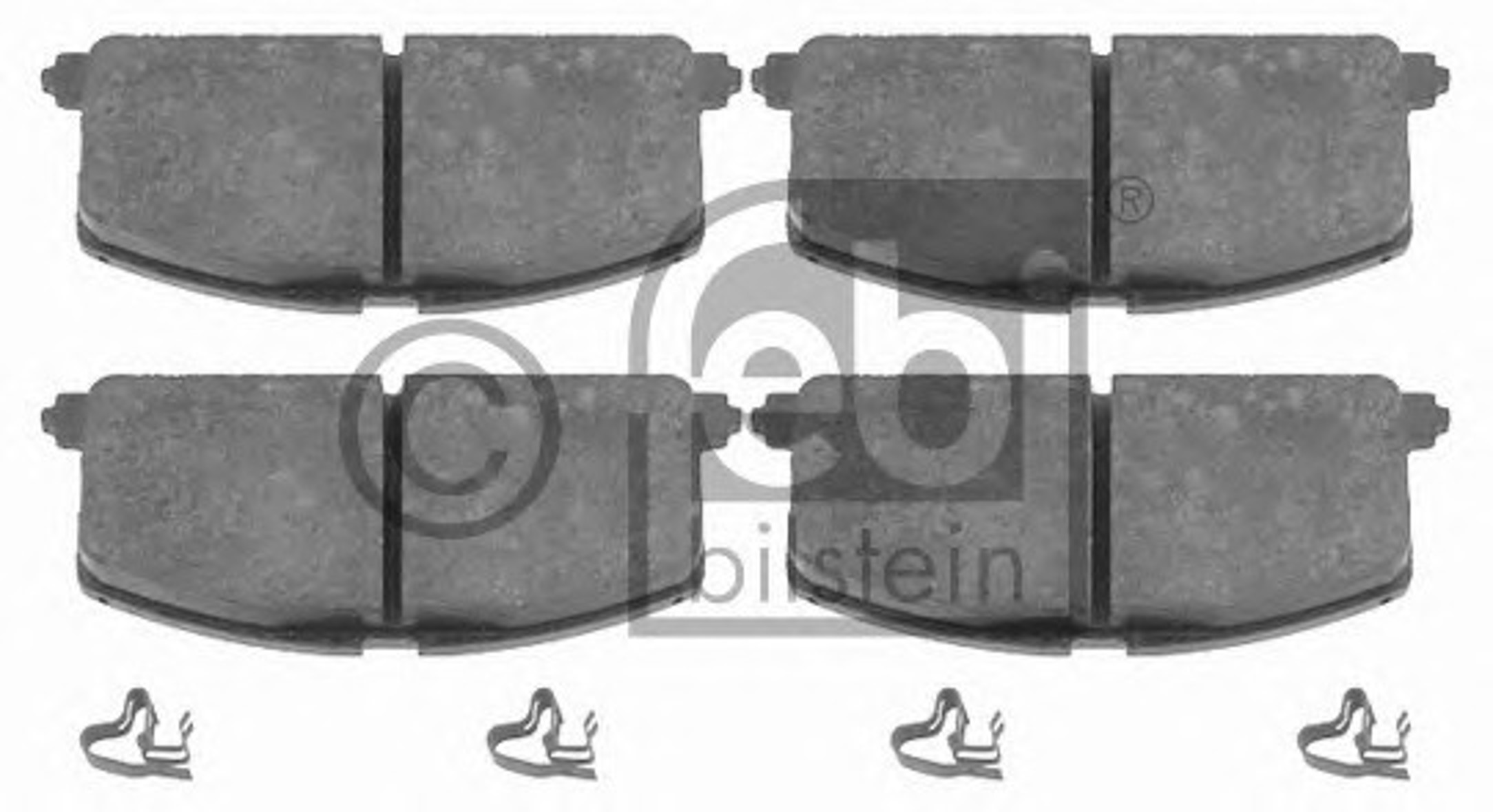 Комплект тормозных колодок дисковый тормоз FEBI BILSTEIN 16581