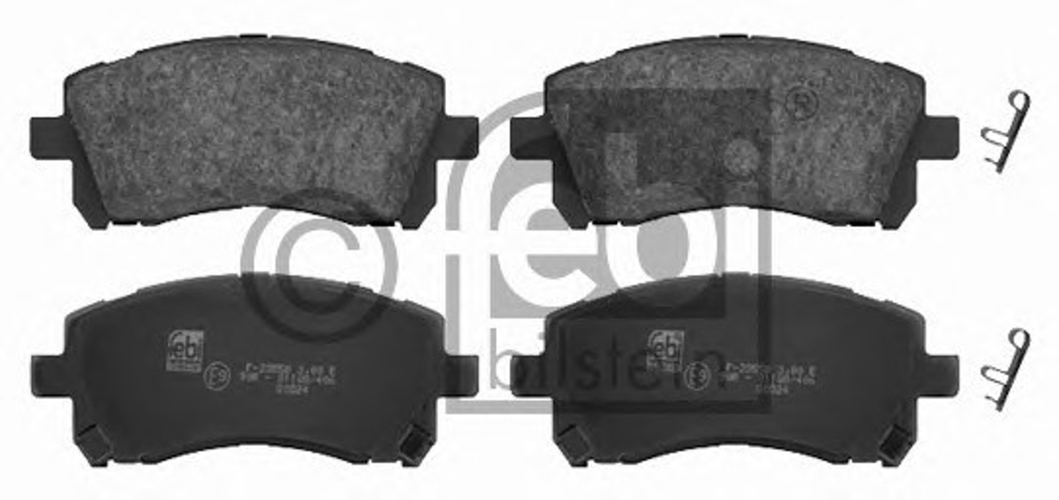 Комплект тормозных колодок дисковый тормоз FEBI BILSTEIN 16660
