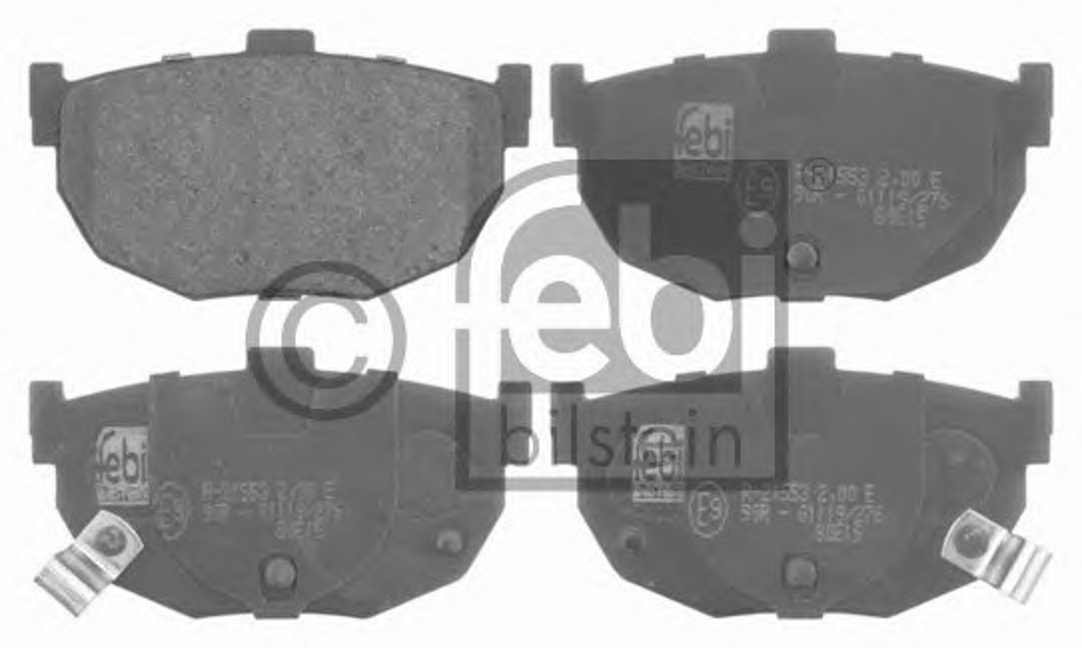 Комплект тормозных колодок дисковый тормоз FEBI BILSTEIN 16676