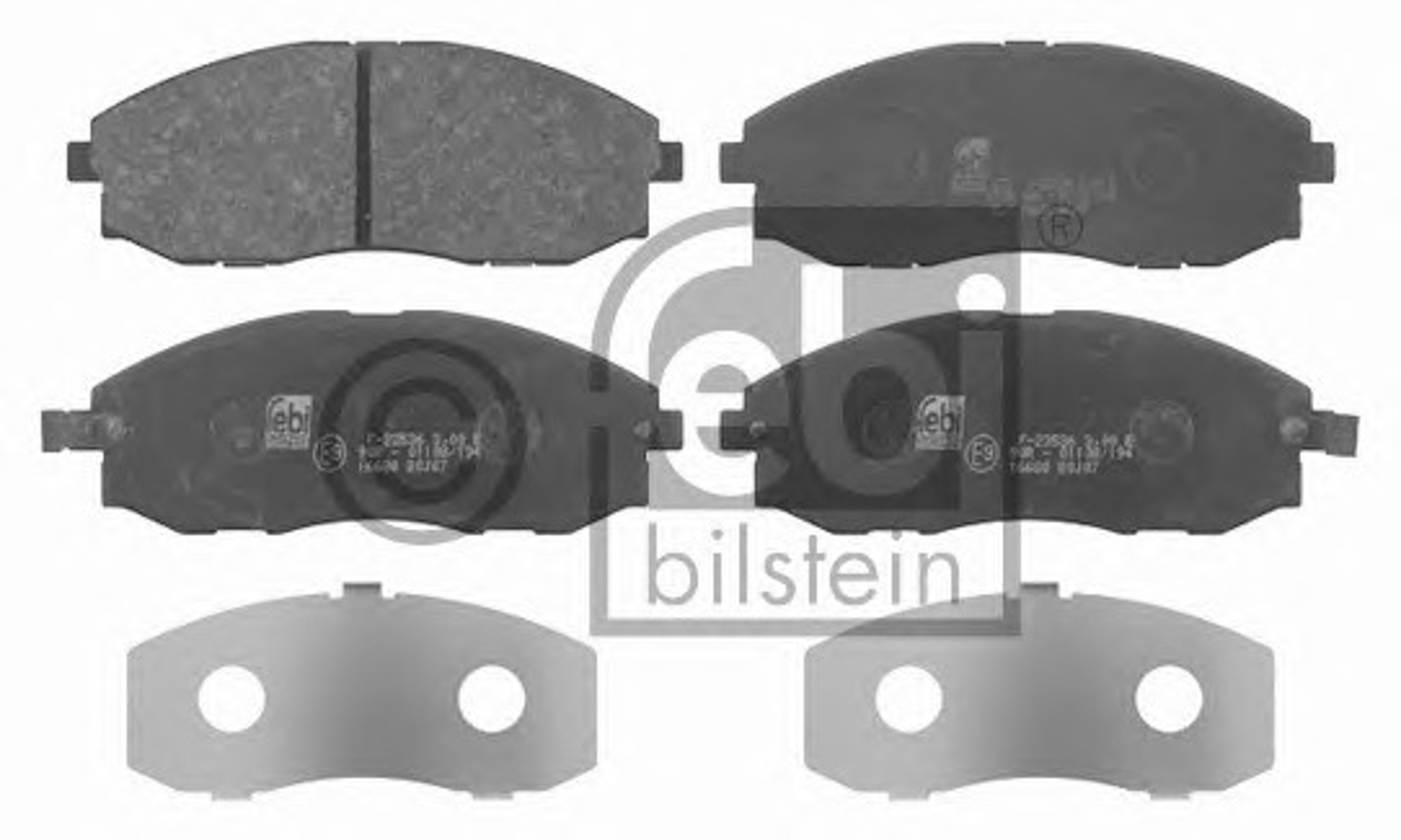 Комплект тормозных колодок дисковый тормоз FEBI BILSTEIN 16680
