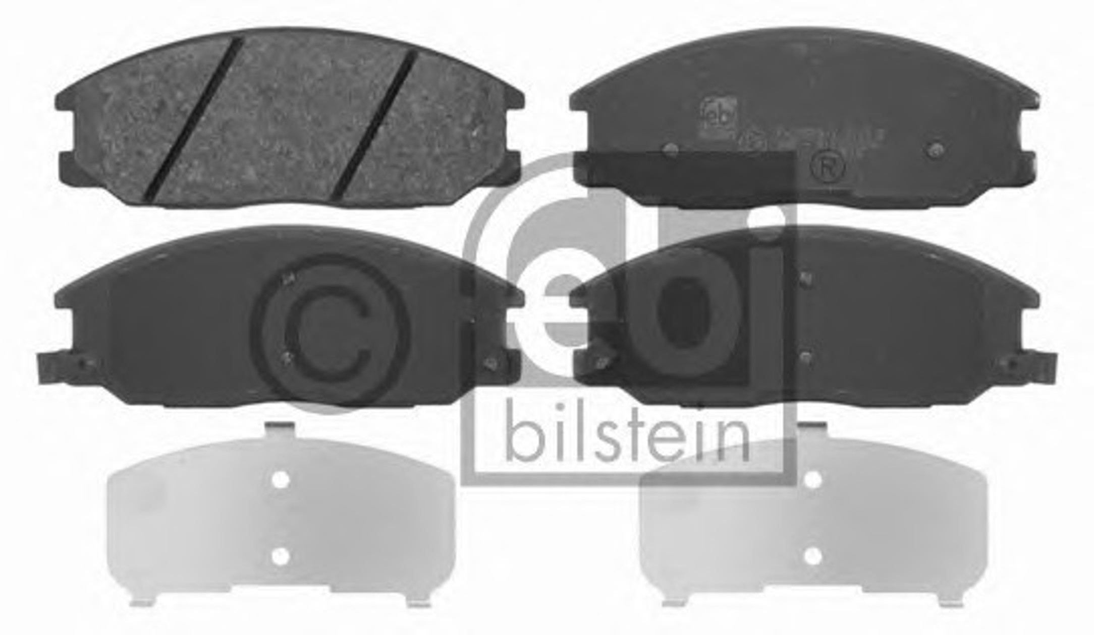 Комплект тормозных колодок дисковый тормоз FEBI BILSTEIN 16682