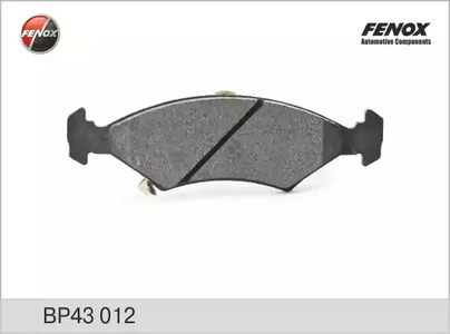 Комплект тормозных колодок дискового тормоз FENOX BP43012
