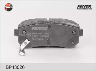 Комплект тормозных колодок дискового тормоза FENOX BP43026