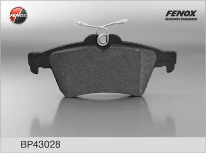 Комплект тормозных колодок дискового тормоза FENOX BP43028