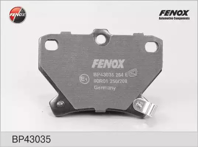 Комплект тормозных колодок дискового тормоза FENOX BP43035