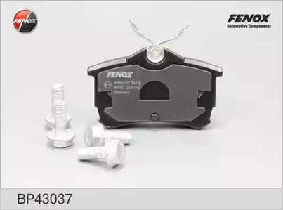 Комплект тормозных колодок дискового тормоза FENOX BP43037