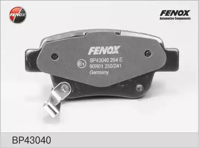 Комплект тормозных колодок дискового тормоз FENOX BP43040