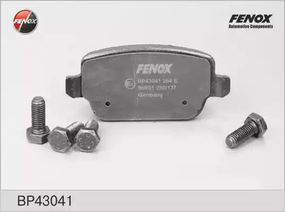 Комплект тормозных колодок дискового тормоза FENOX BP43041