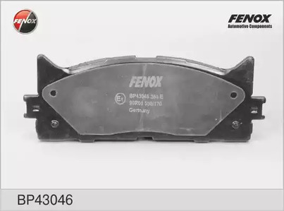 Комплект тормозных колодок дискового тормоз FENOX BP43046