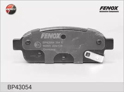 Комплект тормозных колодок дискового тормоза FENOX BP43054