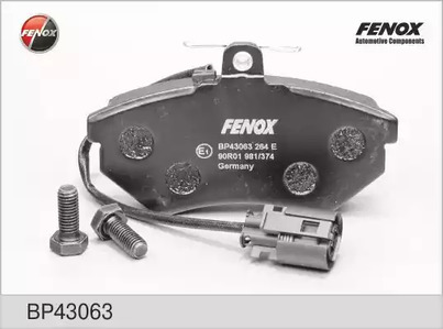 Комплект тормозных колодок дискового тормоза FENOX BP43063