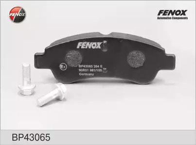 Комплект тормозных колодок дискового тормоза FENOX BP43065