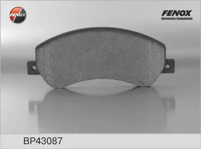 Комплект тормозных колодок дискового тормоза FENOX BP43087