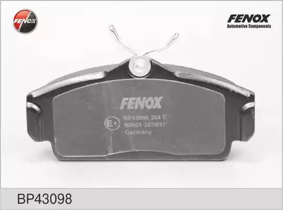 Комплект тормозных колодок дискового тормоза FENOX BP43098