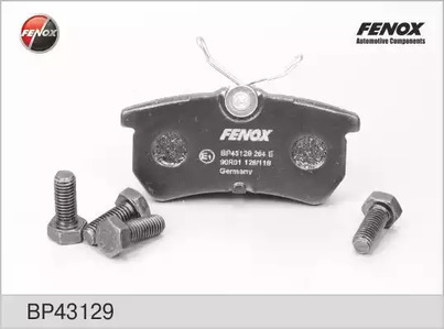 Комплект тормозных колодок дискового тормоза FENOX BP43129