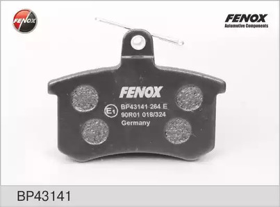 Комплект тормозных колодок дискового тормоза FENOX BP43141