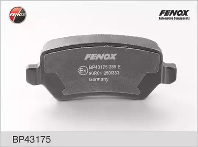 Комплект тормозных колодок дискового тормоза FENOX BP43175