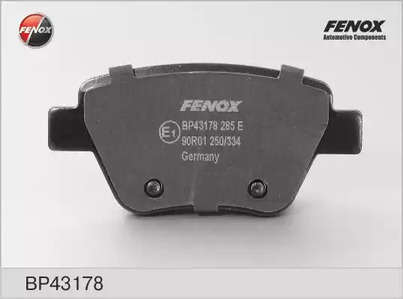 Комплект тормозных колодок дискового тормоз FENOX BP43178