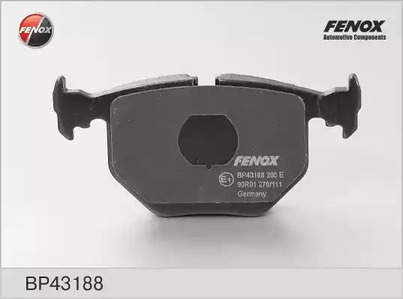 Комплект тормозных колодок дискового тормоза FENOX BP43188