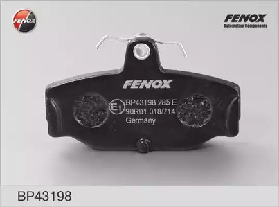Комплект тормозных колодок дискового тормоз FENOX BP43198