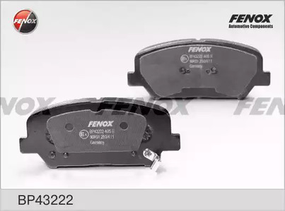 Комплект тормозных колодок дискового тормоз FENOX BP43222