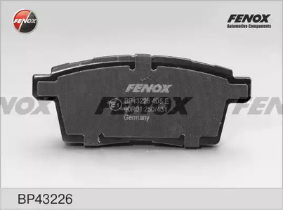 Комплект тормозных колодок дискового тормоза FENOX BP43226