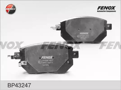 Комплект тормозных колодок дискового тормоз FENOX BP43247