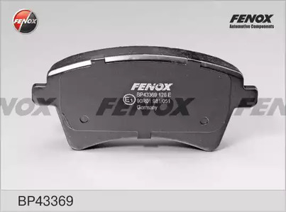 Колодки тормозные дисковые FENOX BP43369
