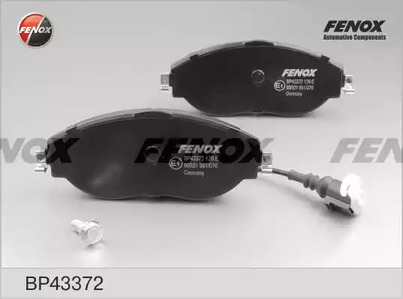 Комплект пластин тормозных колодок FENOX BP43372