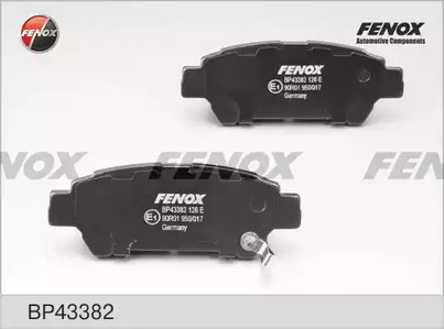 Комплект тормозных колодок дискового тормоза FENOX BP43382