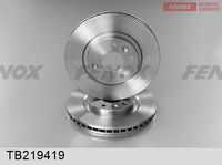 Диск тормозной nissan qashqai 14- пер FENOX TB219419