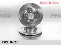 Диск тормозной bmw e60/61 2.0-3.0 03- передний вент FENOX TB219427