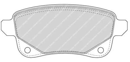 Колодки тормозные дисковые FERODO FDB4435