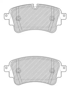 Колодки тормозные дисковые FERODO FDB4617