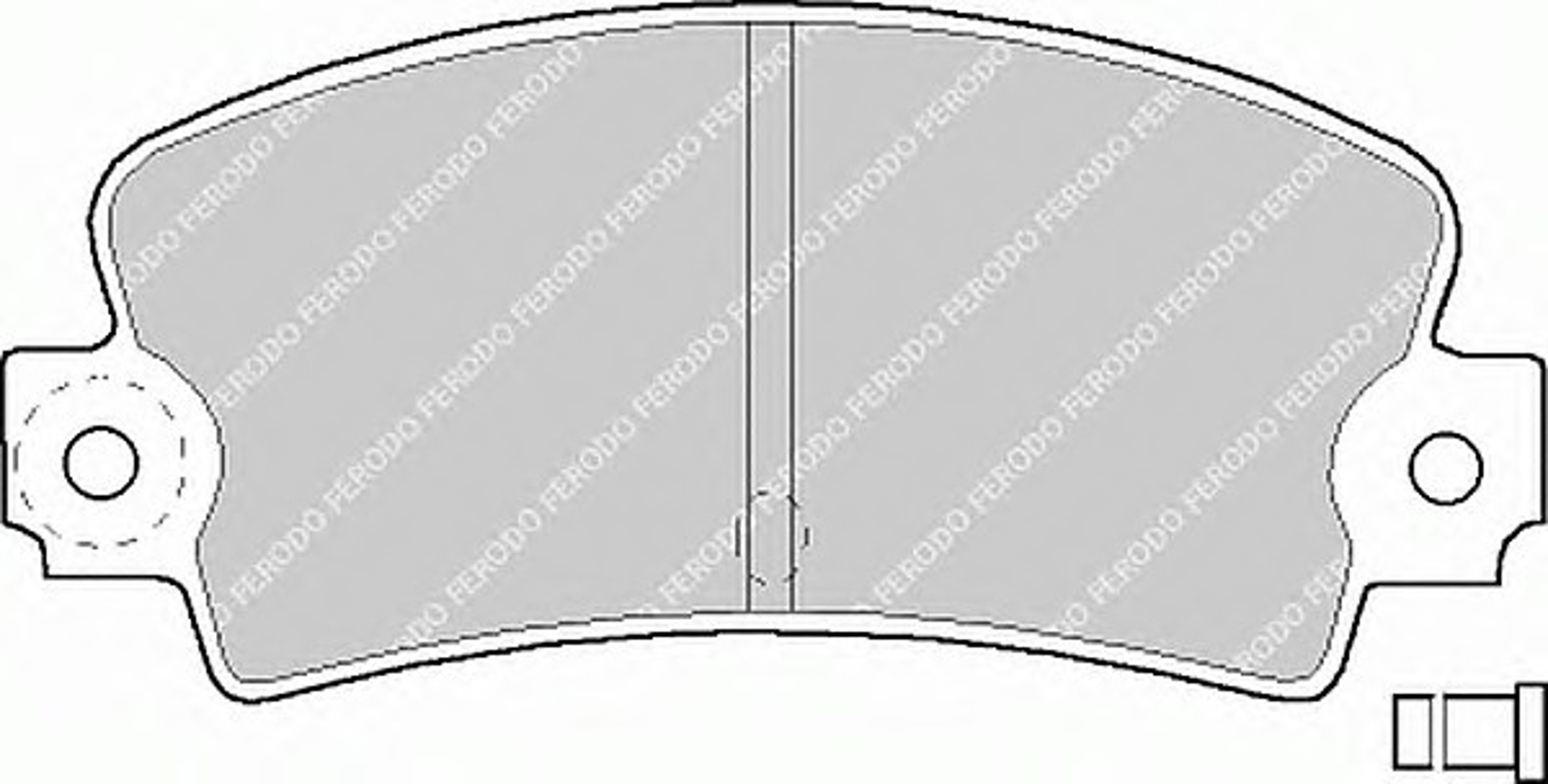 Колодки тормозные дисковые FERODO FDB114