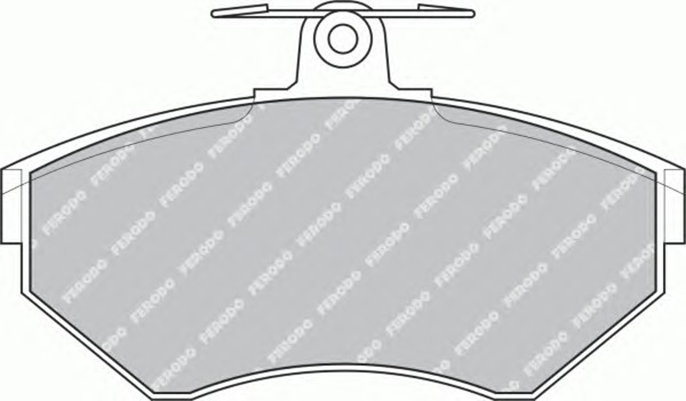 Колодки тормозные дисковые FERODO FDB1312