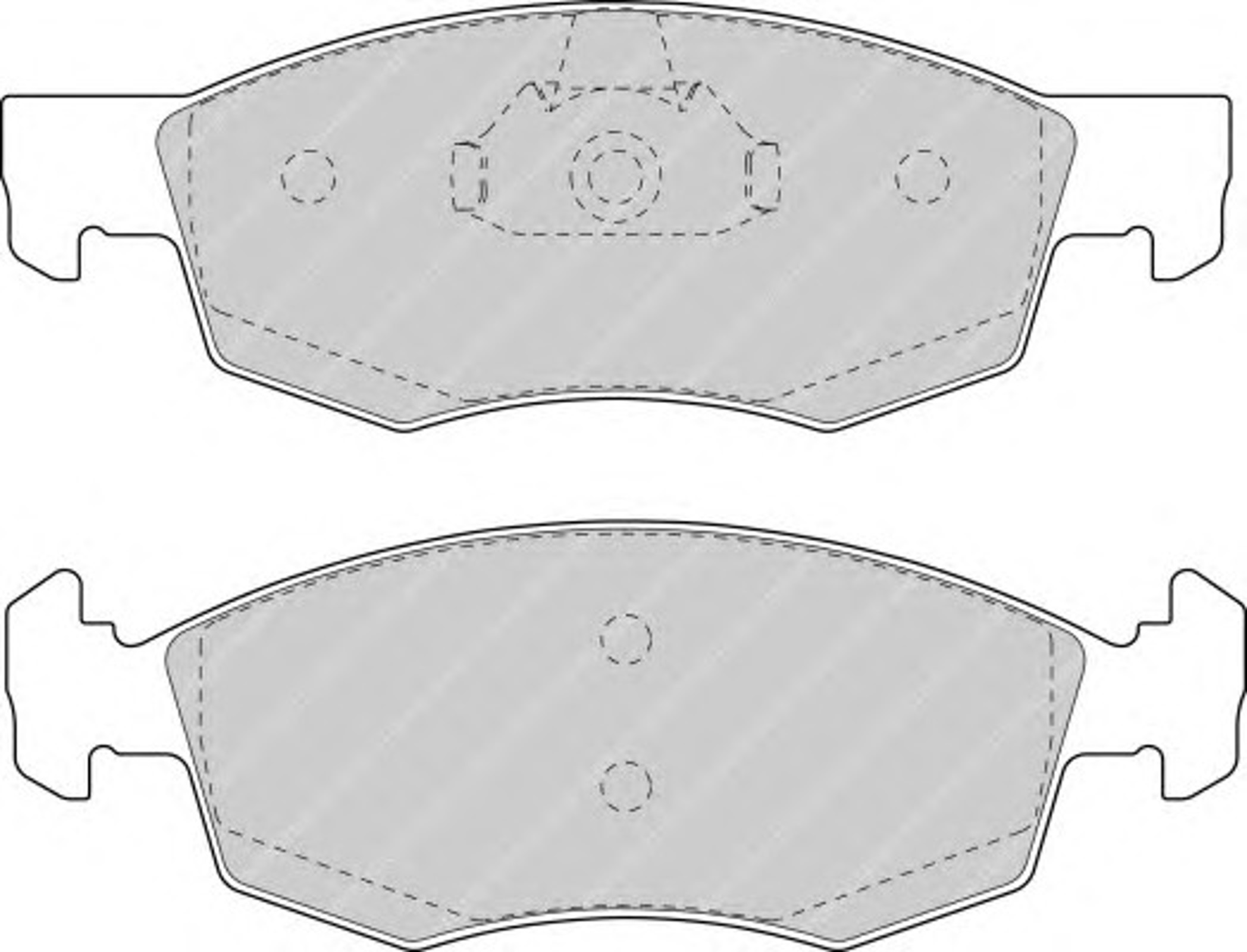 Колодки тормозные дисковые FERODO FDB1376
