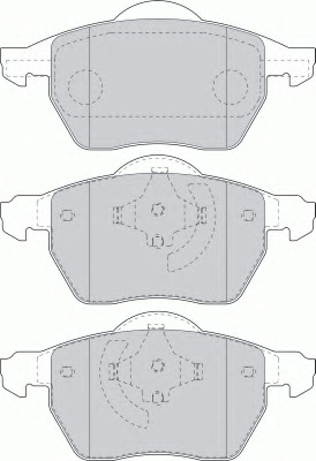 Колодки тормозные дисковые FERODO FDB1495