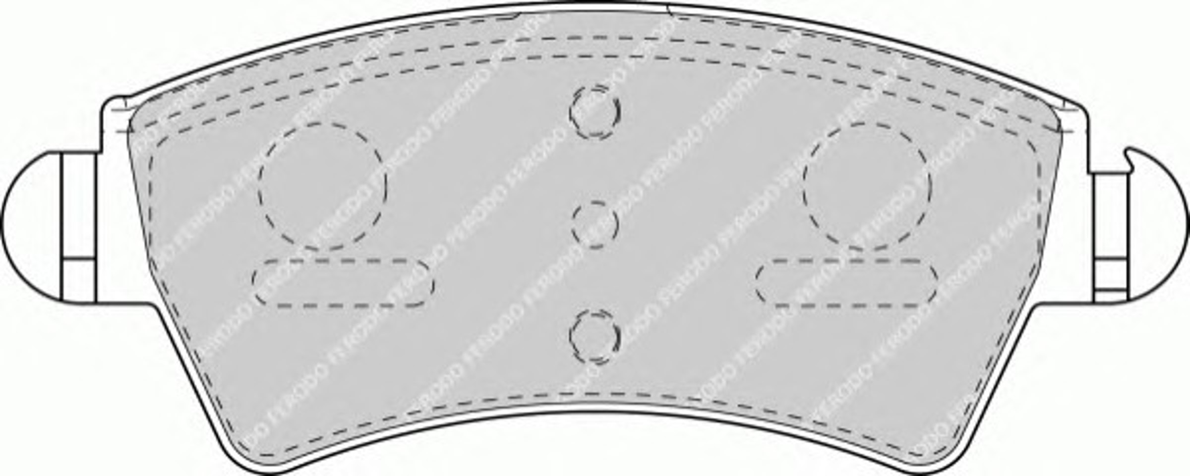 Колодки тормозные дисковые FERODO FDB1599