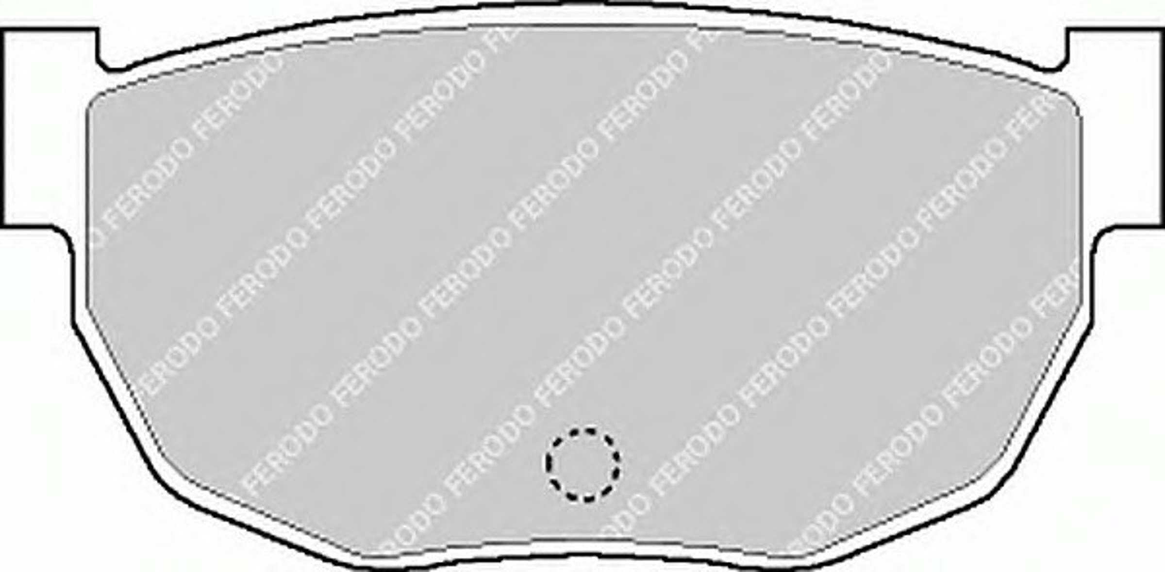Колодки тормозные дисковые FERODO FDB284