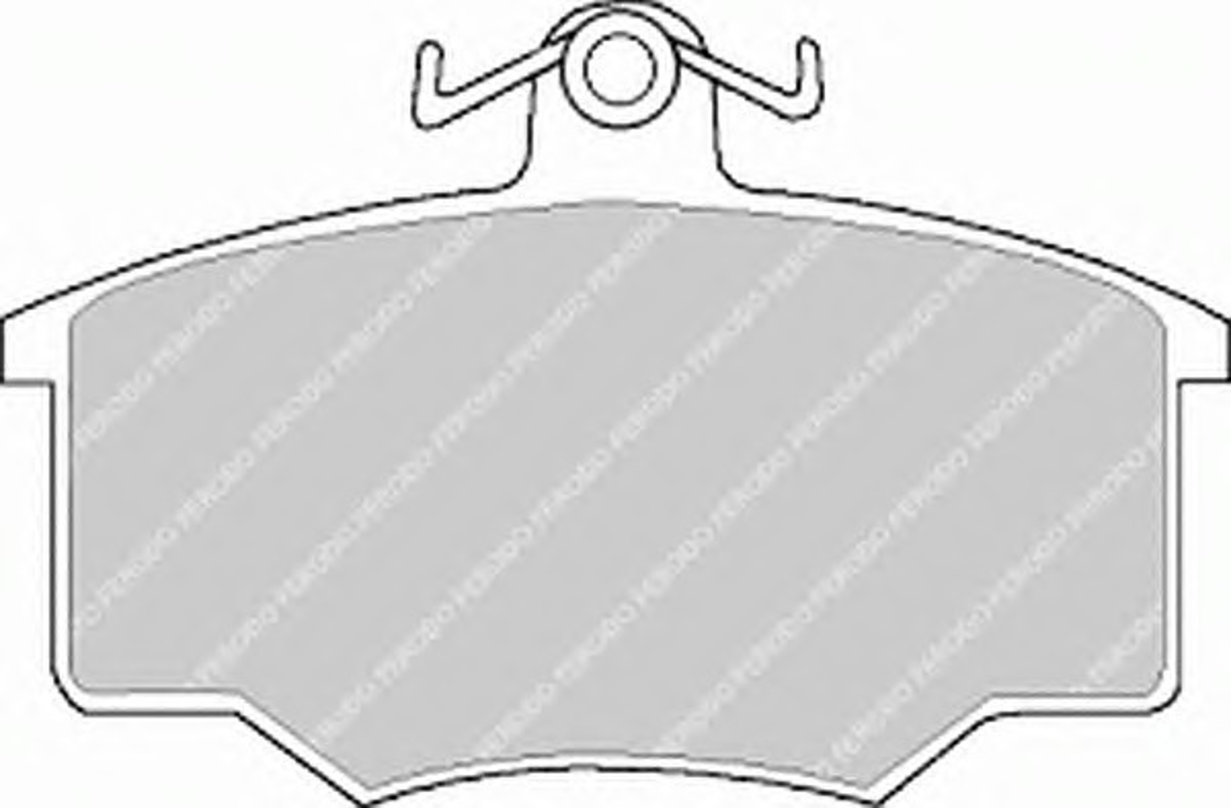 Колодки тормозные дисковые FERODO FDB412