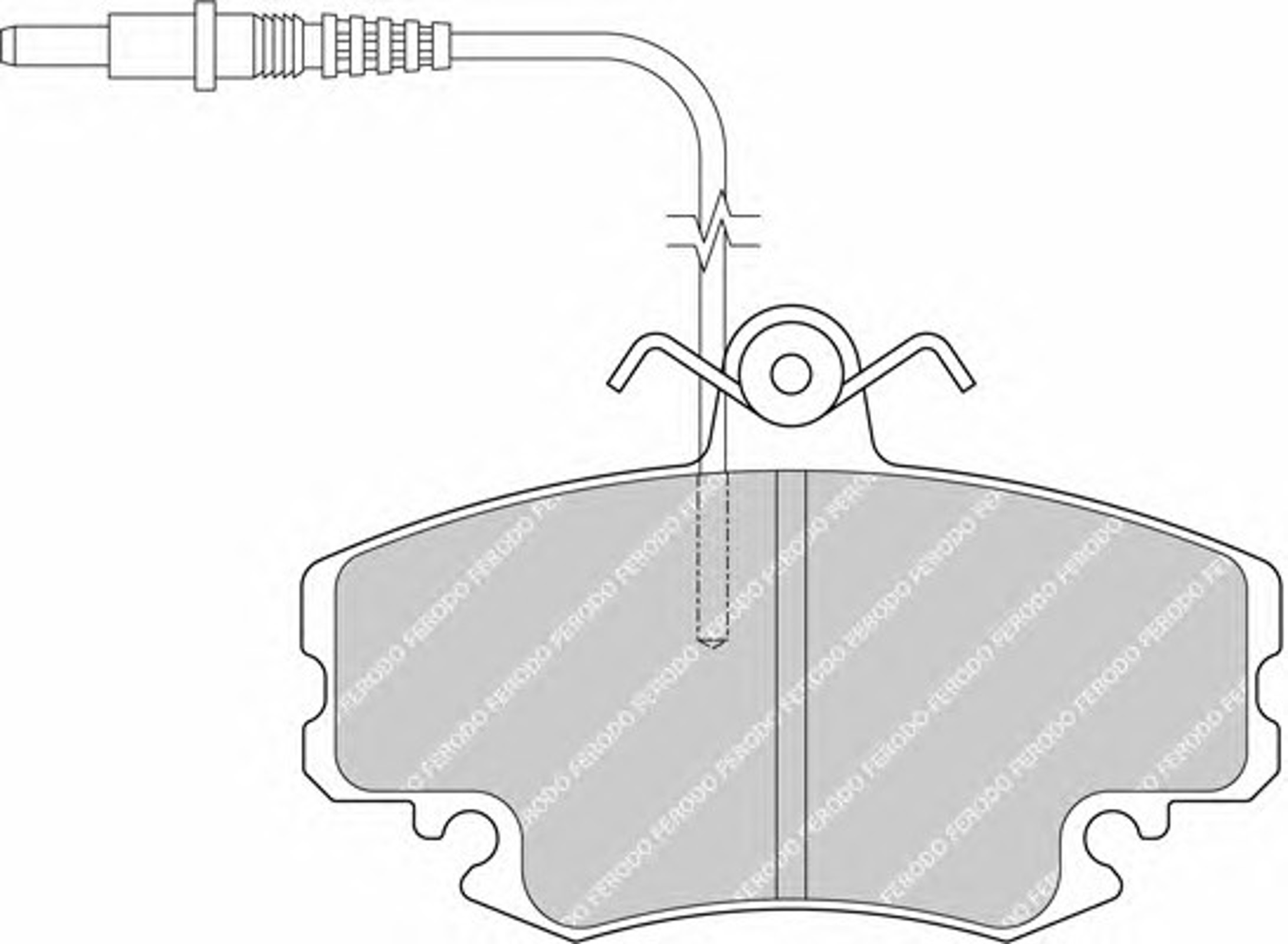 Колодки тормозные дисковые FERODO FDB720