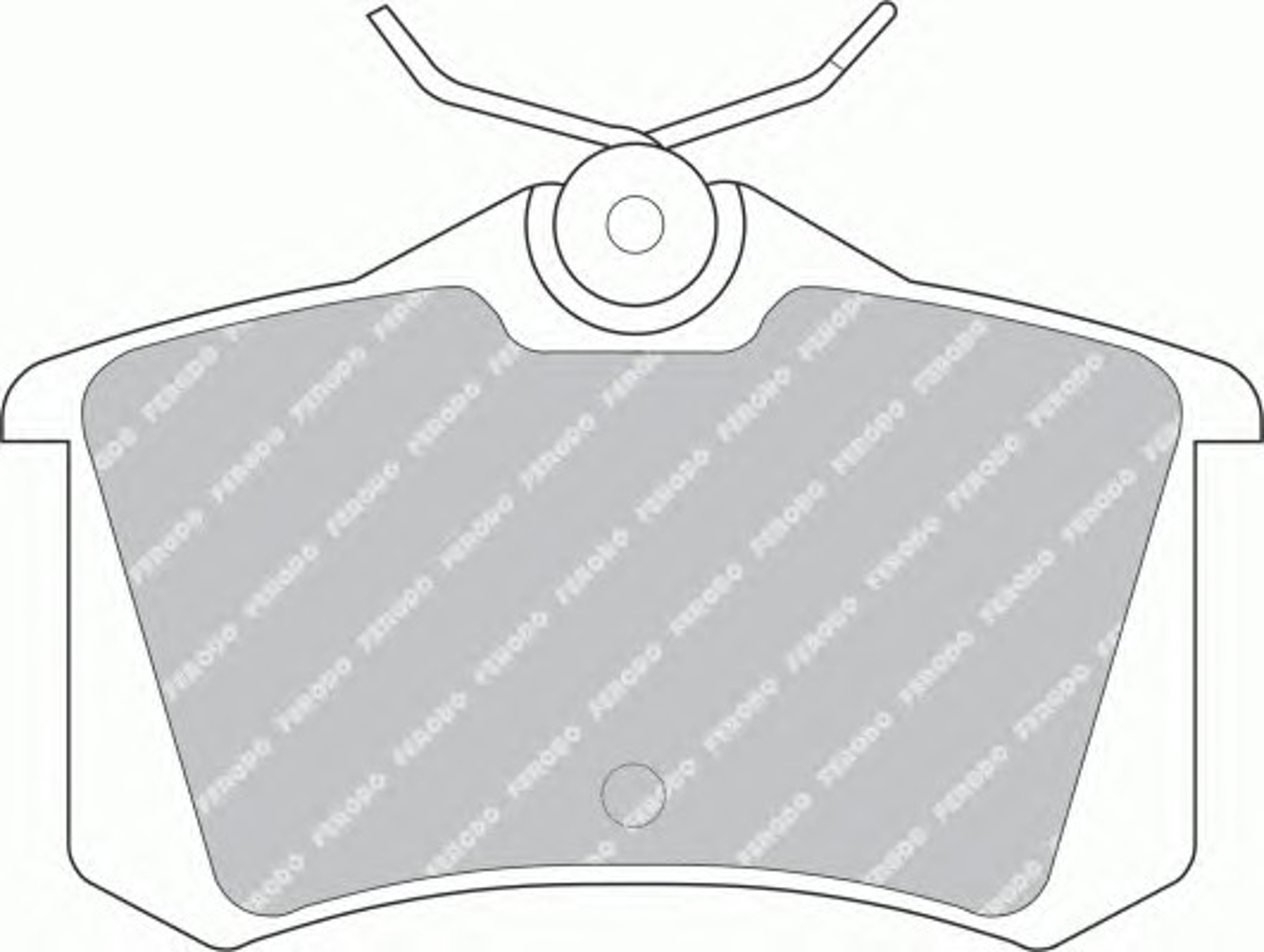 Колодки тормозные дисковые FERODO FDB726