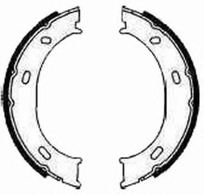 Колодки тормозные барабанные FERODO FSB624