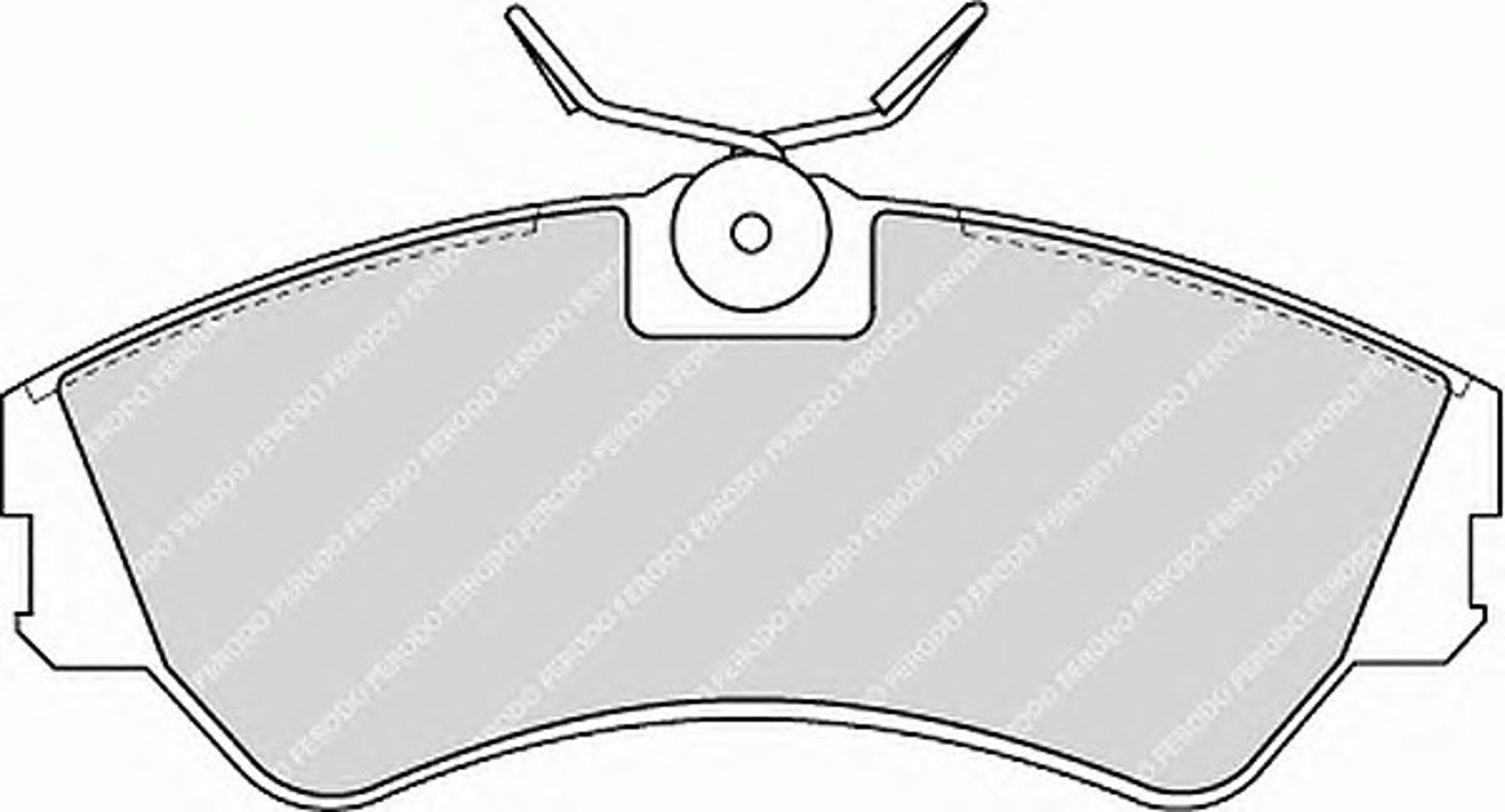 Колодки тормозные дисковые FERODO FVR785